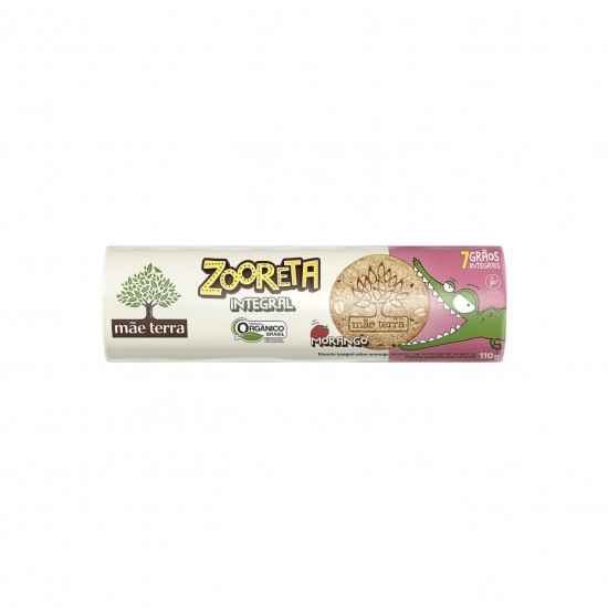 Biscoito Integral de Morango Orgânico Zooreta 110g - Mãe Terra