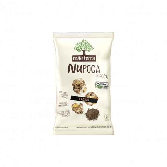 Nupoca - Pipoca Doce Pronta com Cacau Orgânica 45g - Mãe Terra
