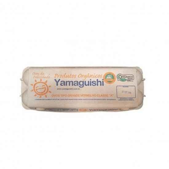 Ovos Orgânicos vermelhos tipo médio 12un - Yamaguishi