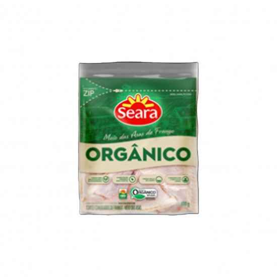 Meio da Asa de Frango Orgânico Congelado 600g - Seara