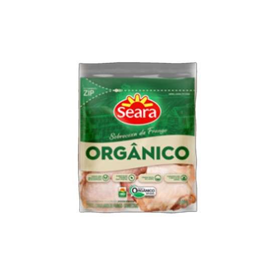 Sobrecoxa de Frango Orgânica Congelada em Bandeja 600g - Seara