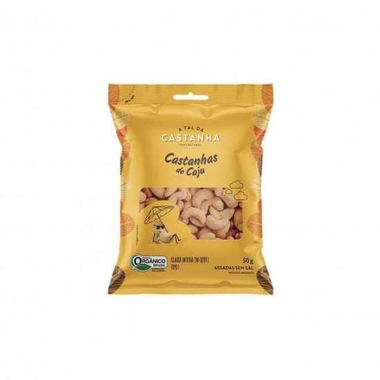 Castanha de Caju Orgânica Assada e Sem Sal 50g - A Tal da Castanha