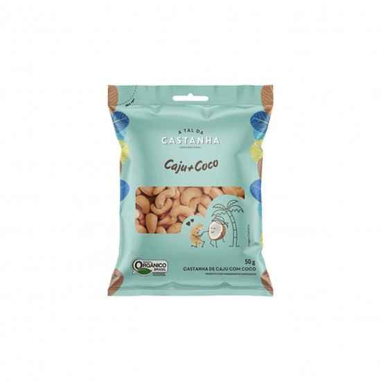 Castanha de Caju Orgânica com Coco 50g - A Tal da Castanha