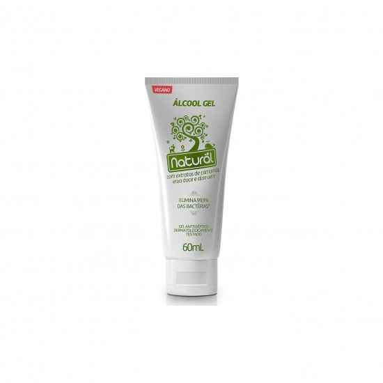 Álcool em Gel 70% com Extratos Orgânicos de Camomila, Erva-Doce e Aloe Vera 60mL - Orgânico Natural
