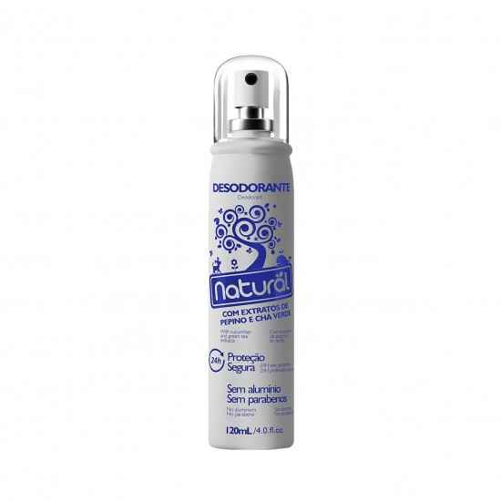 Desodorante Natural com Extratos de Pepino e Chá Verde 120ml - Orgânico Natural