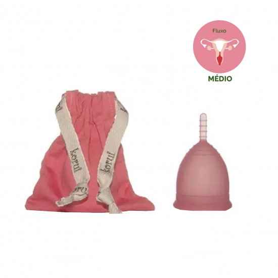 Coletor Menstrual Rosa Médio Un - Korui