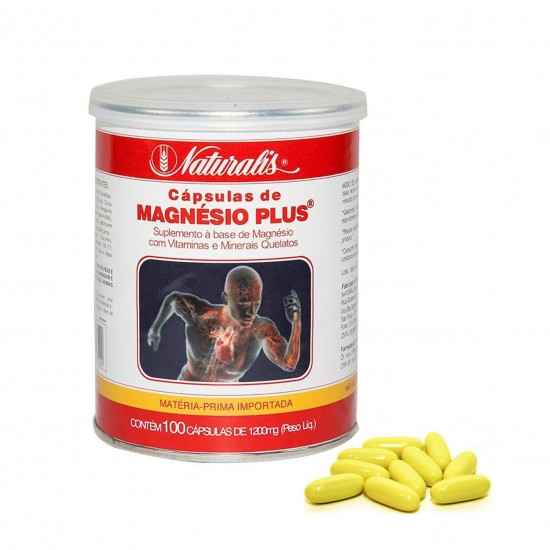 Magnésio Plus 100 cápsulas de 1200mg - Naturalis