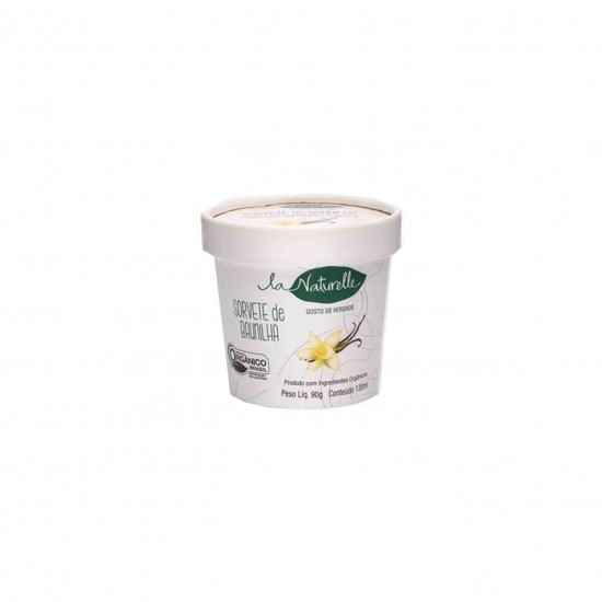 Sorvete Orgânico de Baunilha 90g - La Naturelle