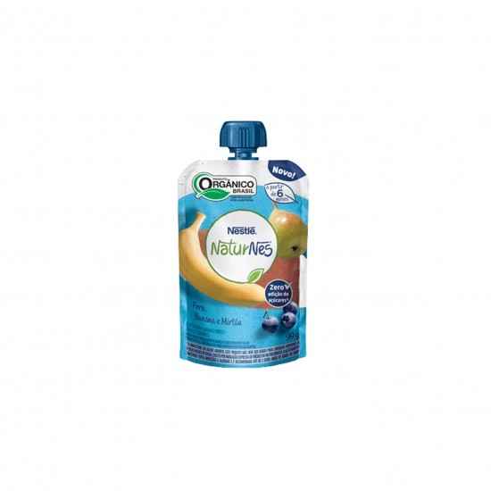 Naturnes Pouch - Bebida de Pera, Banana e Mirtilo Orgânica 99g - Nestlé Orgânicos