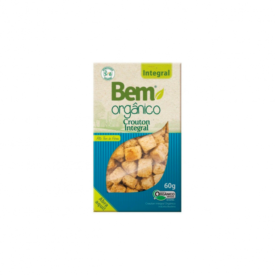 Crouton Integral Orgânico 50g - Bem Orgânico