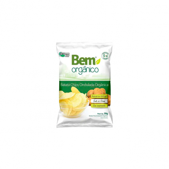 Batata Chips Onda Orgânica 30g - Bem Orgânico