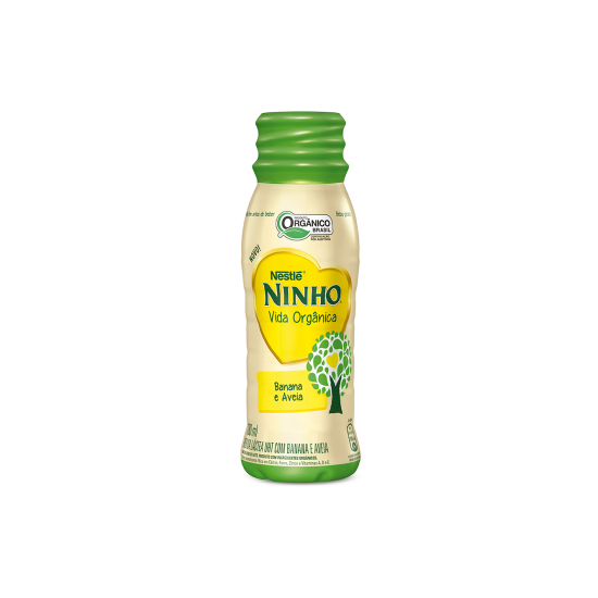 Bebida Láctea de Banana e Aveia Orgânica 180ml - Nestle Orgânicos