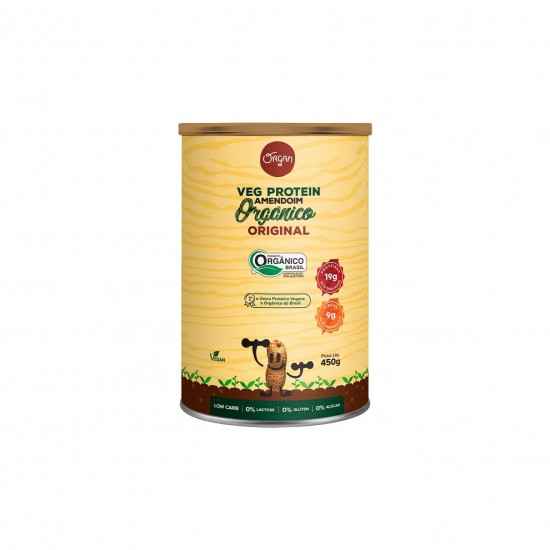 Veg Protein Amendoim Orgânico Original 450g - Organ Alimentos