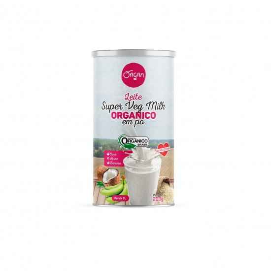 SuperMilk Veggie Orgânico em Pó 200g - Organ Alimentos