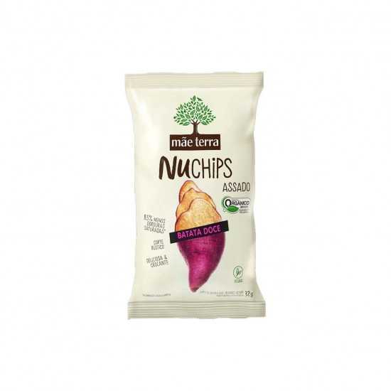 Nuchips - Chips de Batata Doce Assada Orgânica 32g - Mãe Terra
