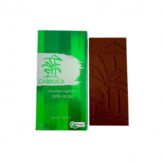 Chocolate Orgânico 70% Cacau 70g - Cabruca